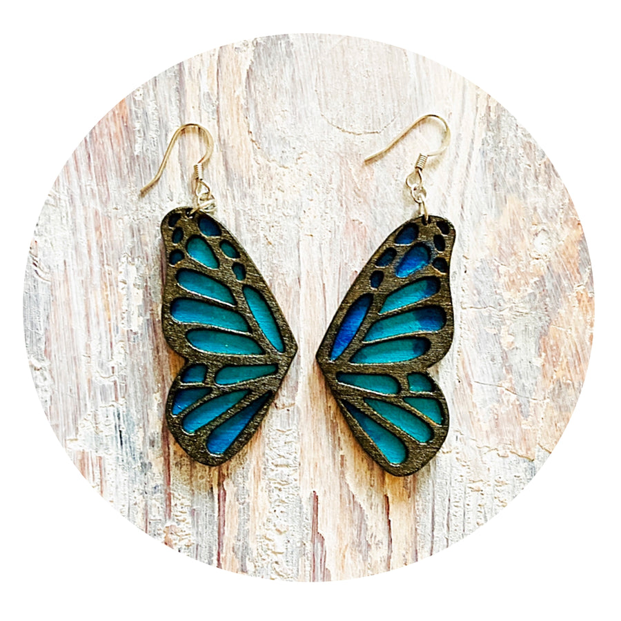 Butterfly Wing Dangle Earrings