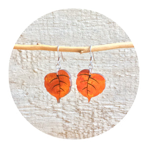 Aspen Leaf Dangle Earrings
