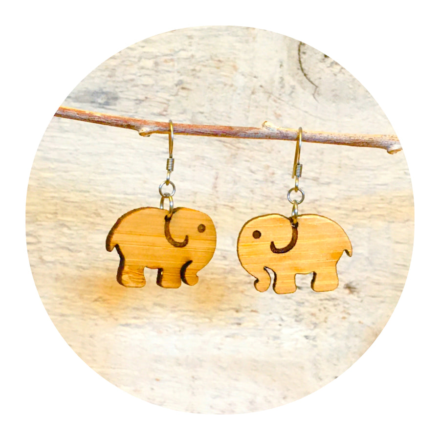 Elephant Dangle Earrings